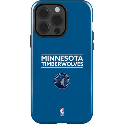 NBA Minnesota Timberwolves Standard - Blue iPhone 15 Pro Impact Case
